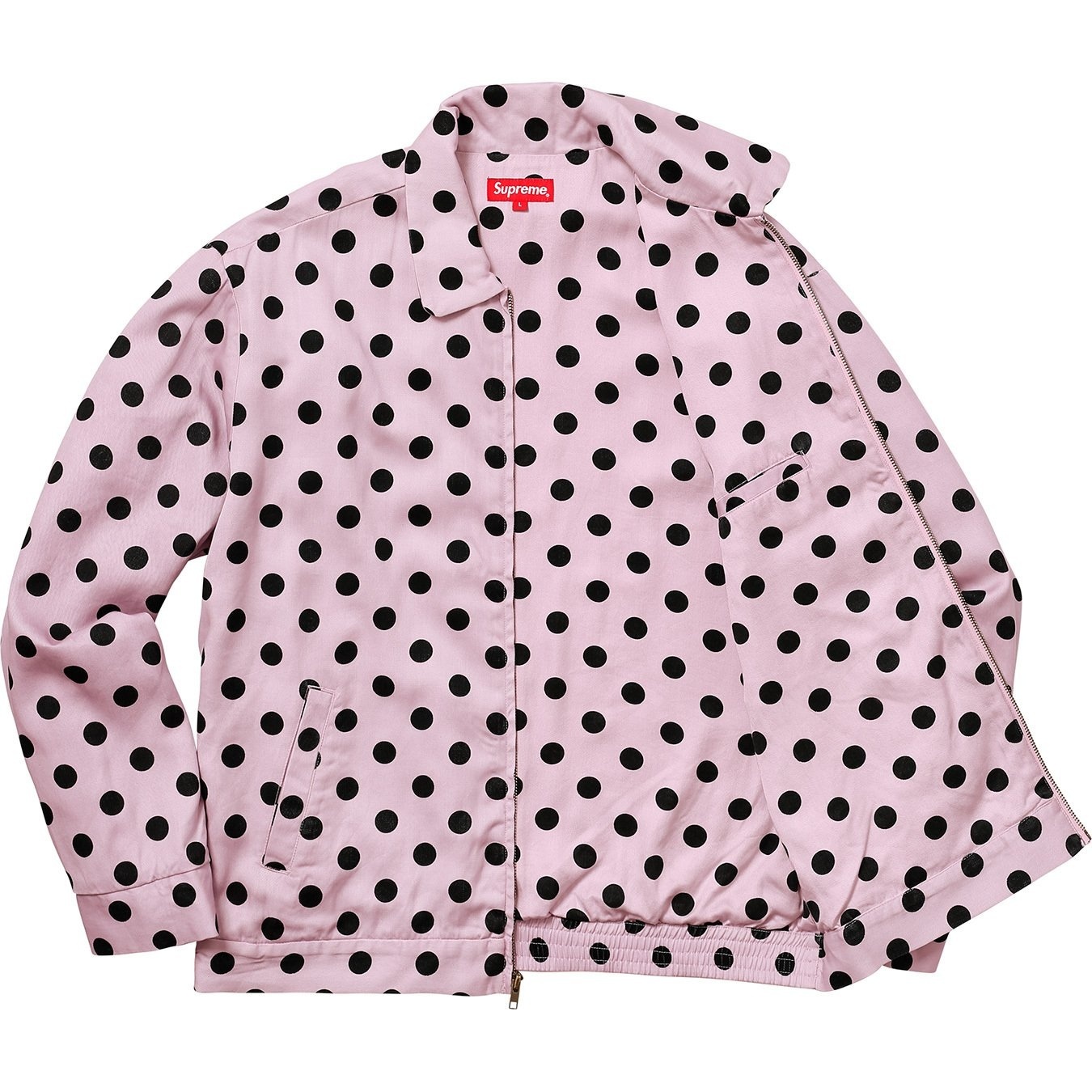 Polka Dots Rayon Work Jacket view 12